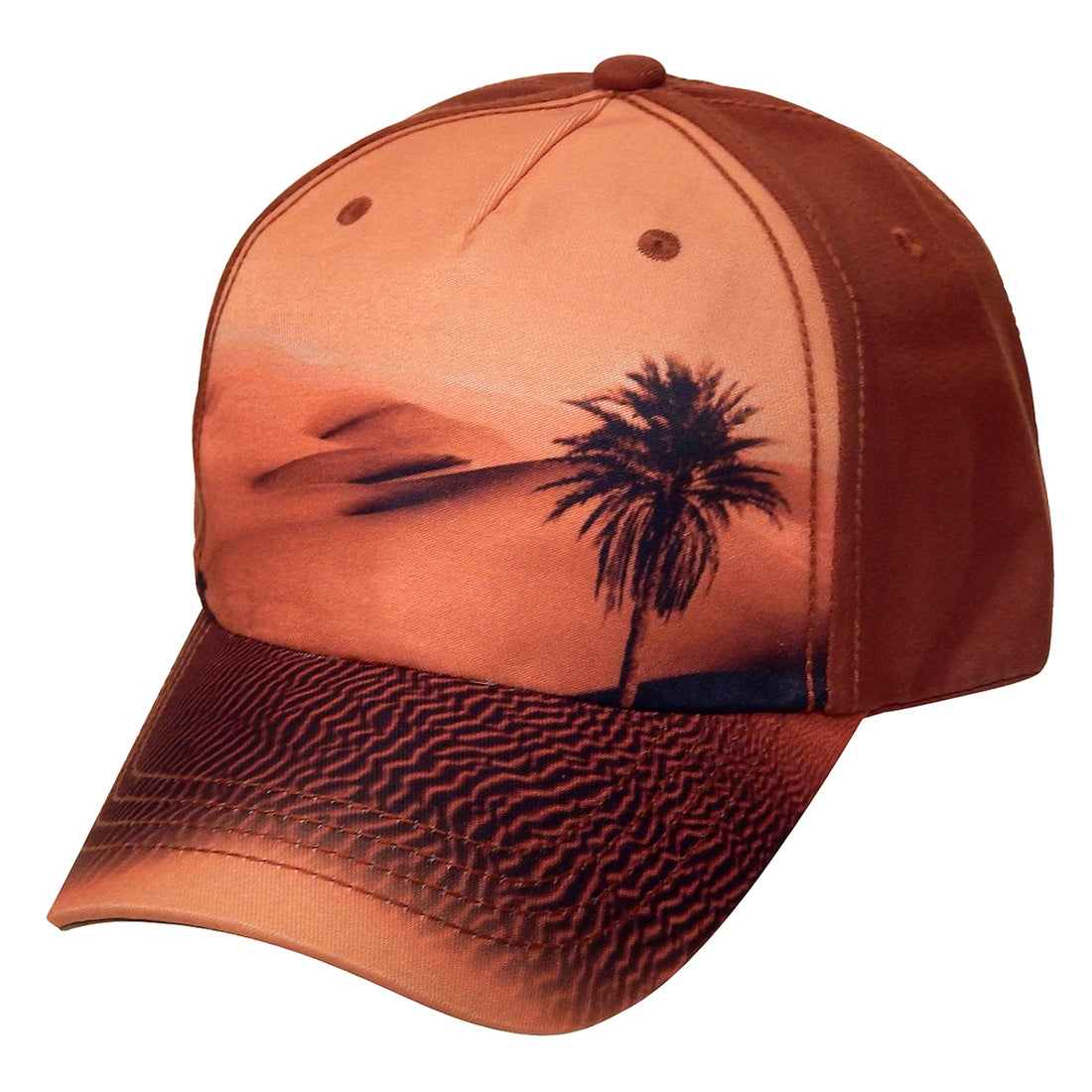 BROKN LEGEND - "PALM TREE" Twill Hat in Desert Orange