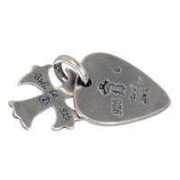 Bill Wall - "CROSS and GUITAR PICK" Pendant in Sterling Silver