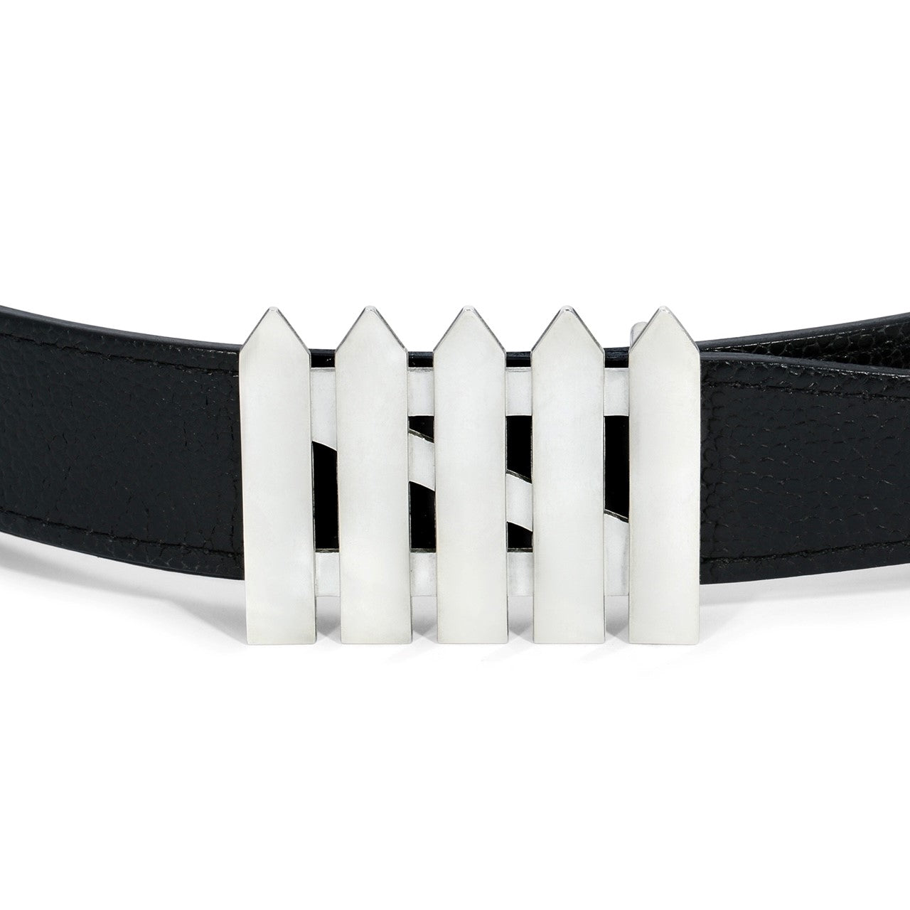 COCO &amp; OM - &quot;PICKET FENCE&quot; Sterling Silver Buckle with Belt