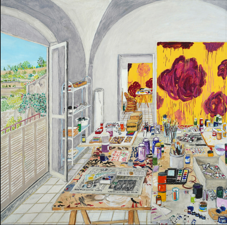 DAMIAN ELWES - "Number 41" - Hand Painted Jeans by Damian Elwes
