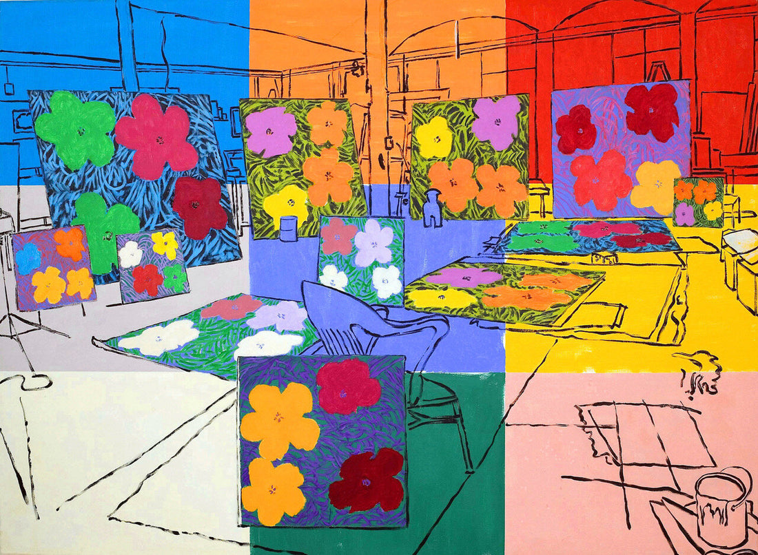 DAMIAN ELWES - "Number 81" - Hand Painted Jeans by Damian Elwes