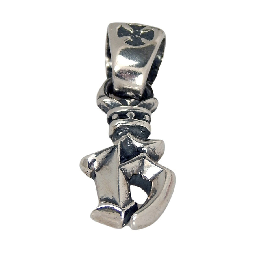 Double Cross by Travis Walker - "INITIAL" Pendant in Sterling Silver