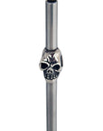 DOUBLE CROSS Home - "SKULL STRAW" with Silver Skull Accent