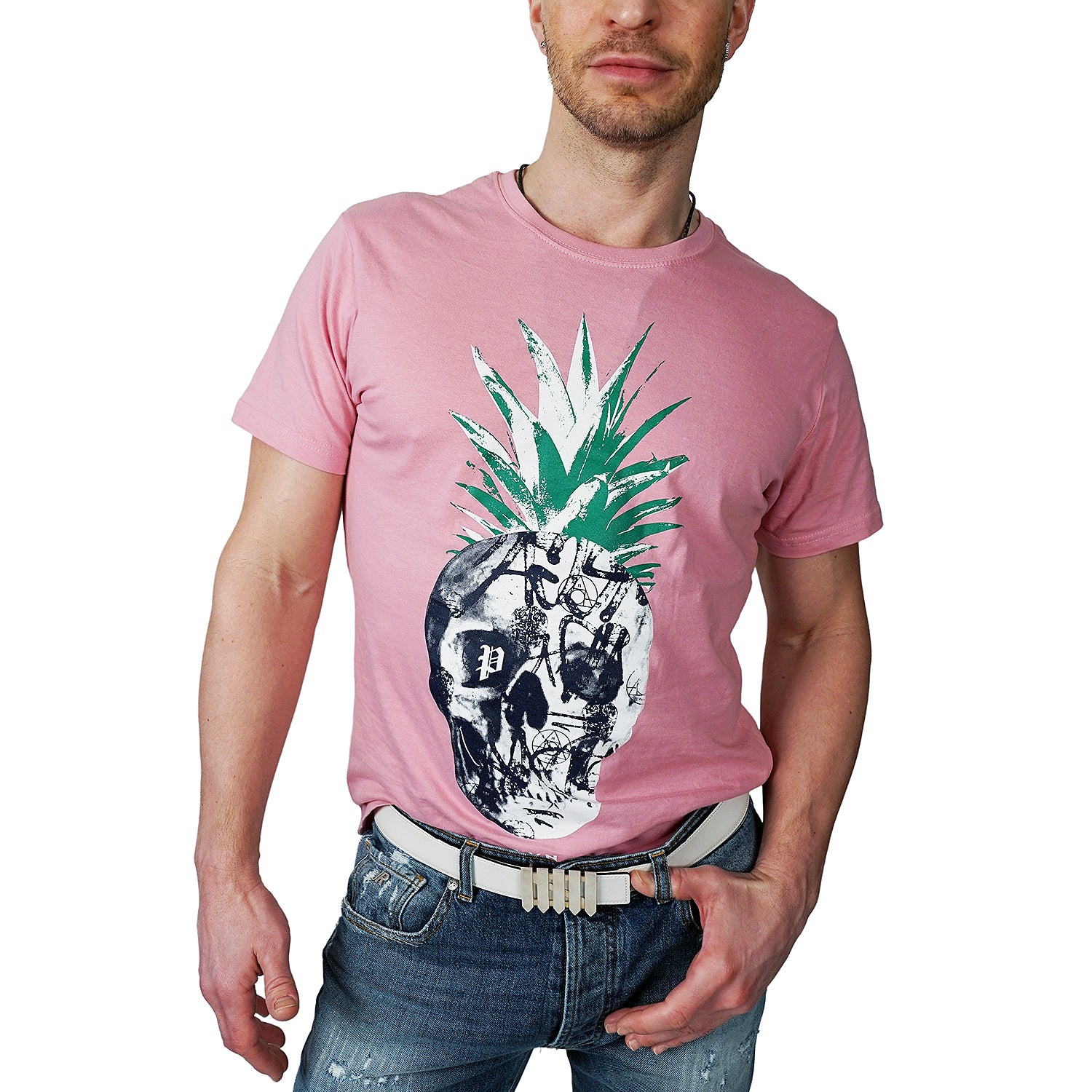 elevenPARIS - &quot;PINEAPPLE&quot; T-Shirt in Orchid Smoke