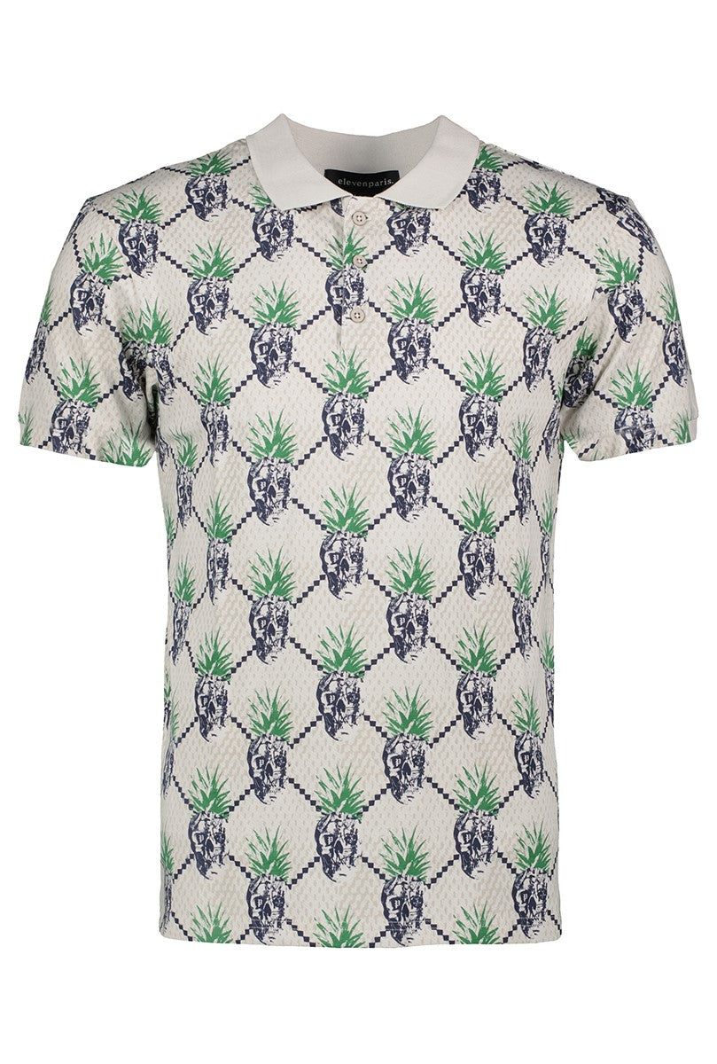 elevenParis – Pineapple Polo Shirt in Nimbus Cloud