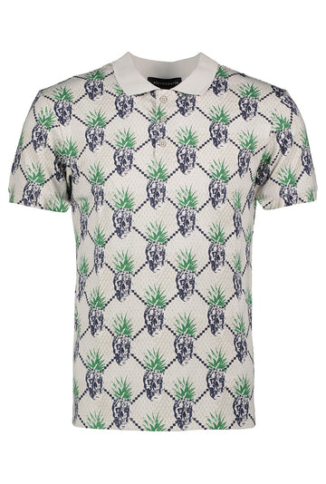 elevenPARIS - "PINEAPPLE" Polo Shirt in Nimbus Cloud