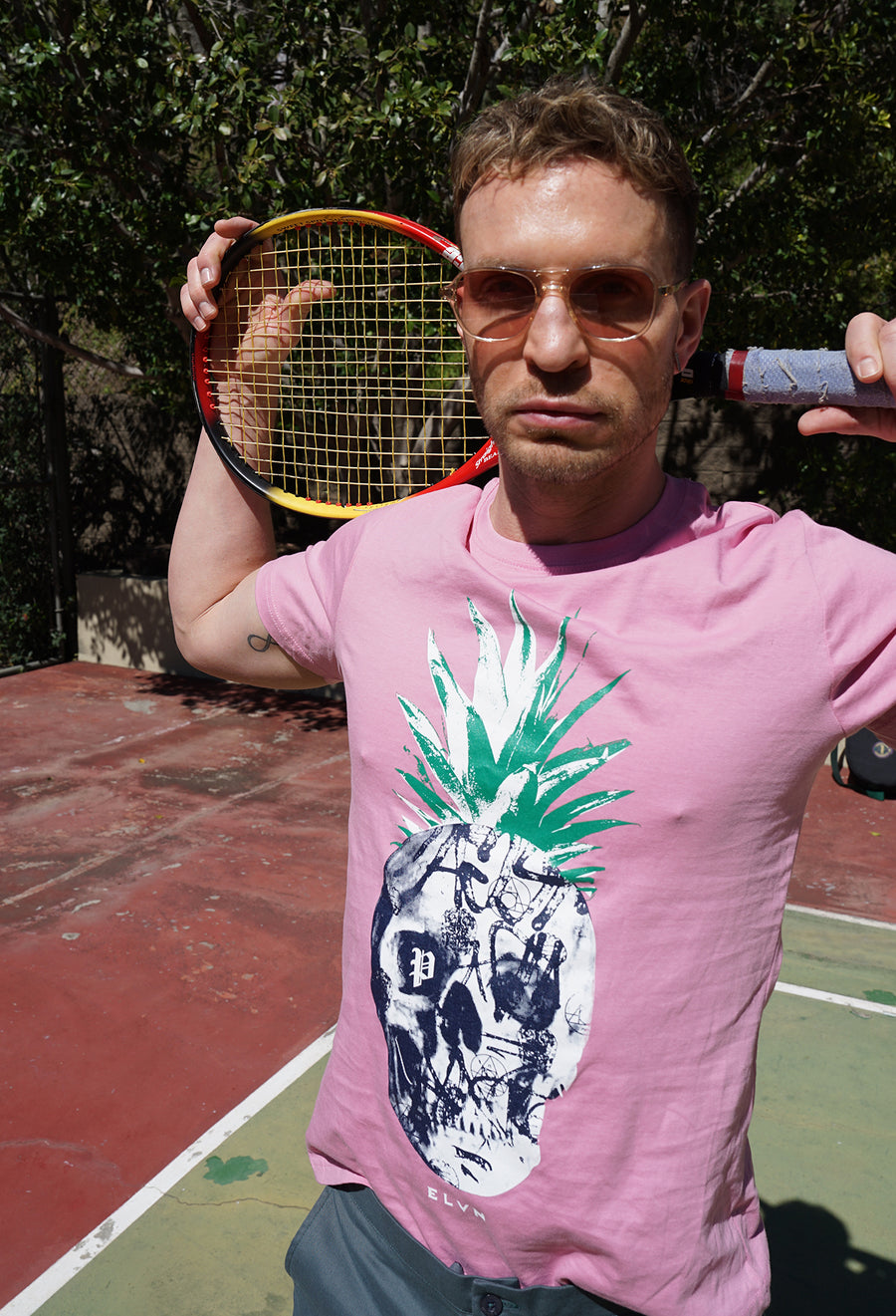 elevenPARIS - "PINEAPPLE" T-Shirt in Orchid Smoke