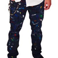 DAMIAN ELWES - "Number 35" - Hand Painted Jeans by Damian Elwes