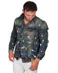 DAMIAN ELWES - "Number 26" - Hand Painted Denim Jacket by Damian Elwes