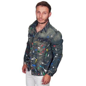 DAMIAN ELWES - "Number 26" - Hand Painted Denim Jacket by Damian Elwes