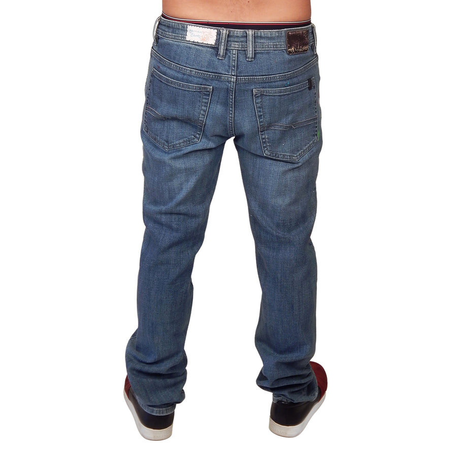 DAMIAN ELWES - "Number 70" - Hand Painted Jeans by Damian Elwes