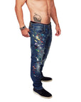 DAMIAN ELWES - "Number 41" - Hand Painted Jeans by Damian Elwes