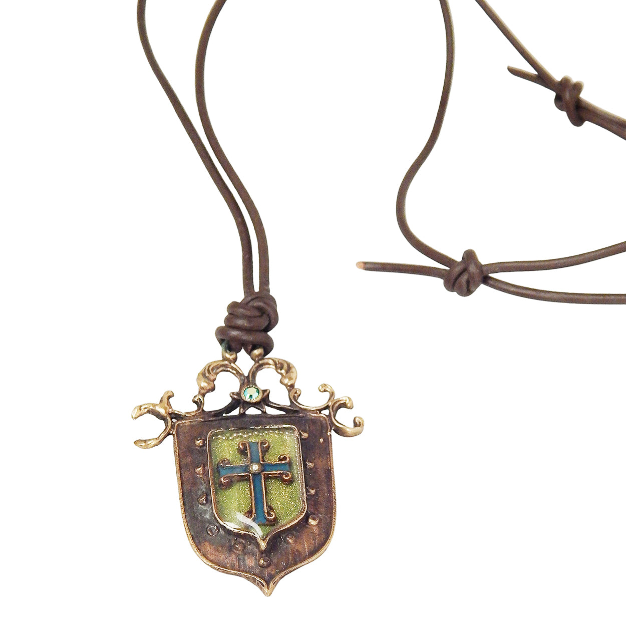 Fabian Y Felipe - &quot;CRUSADER&quot; Brass Necklace