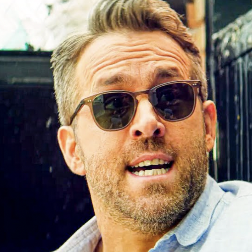 Garrett Leight - "KINNEY" Sunglasses with Champagne Frame and Blue Smoke Polarized Lenses