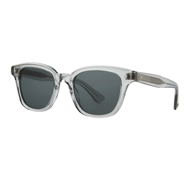 Garrett Leight - "BROADWAY" Sunglasses with "LLG" Frames and Semi-Flat Smoke Blue Lenses