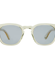 Garrett Leight - "BYRNE" Sunglasses with "Pure Glass" Colored Frames and Pure Blue Lenses