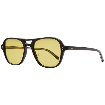 Garrett Leight - "DOC" Sunglasses with Bio Black Frames and Semi-Flat Desert Sun Lenses