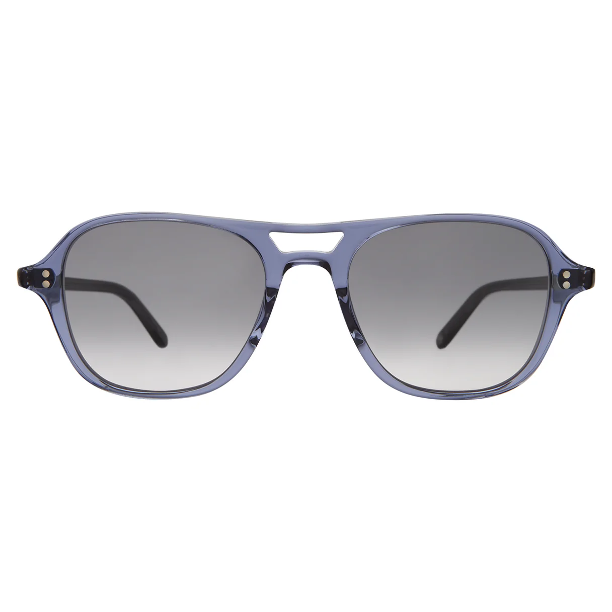 Garrett Leight - &quot;DOC&quot; Sunglasses with Pacific Blue Frames and Semi-Flat Rain Gradient Lenses