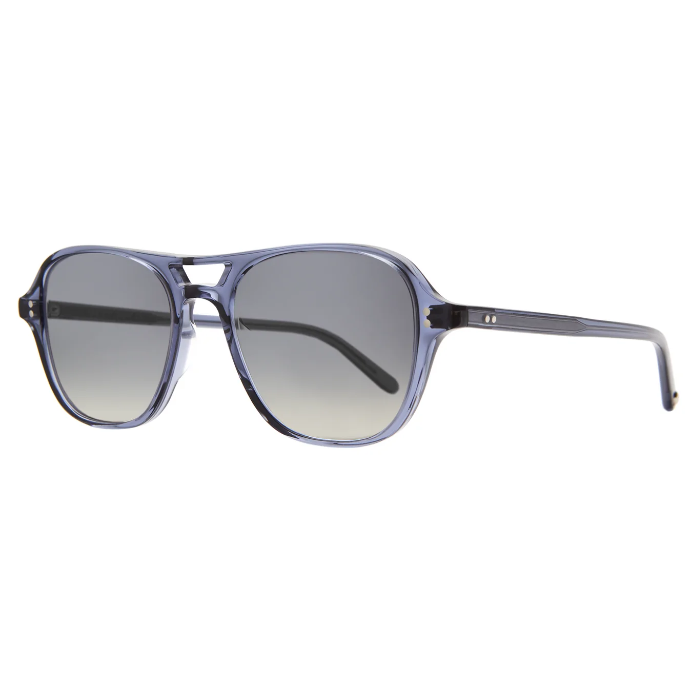 Garrett Leight - &quot;DOC&quot; Sunglasses with Pacific Blue Frames and Semi-Flat Rain Gradient Lenses