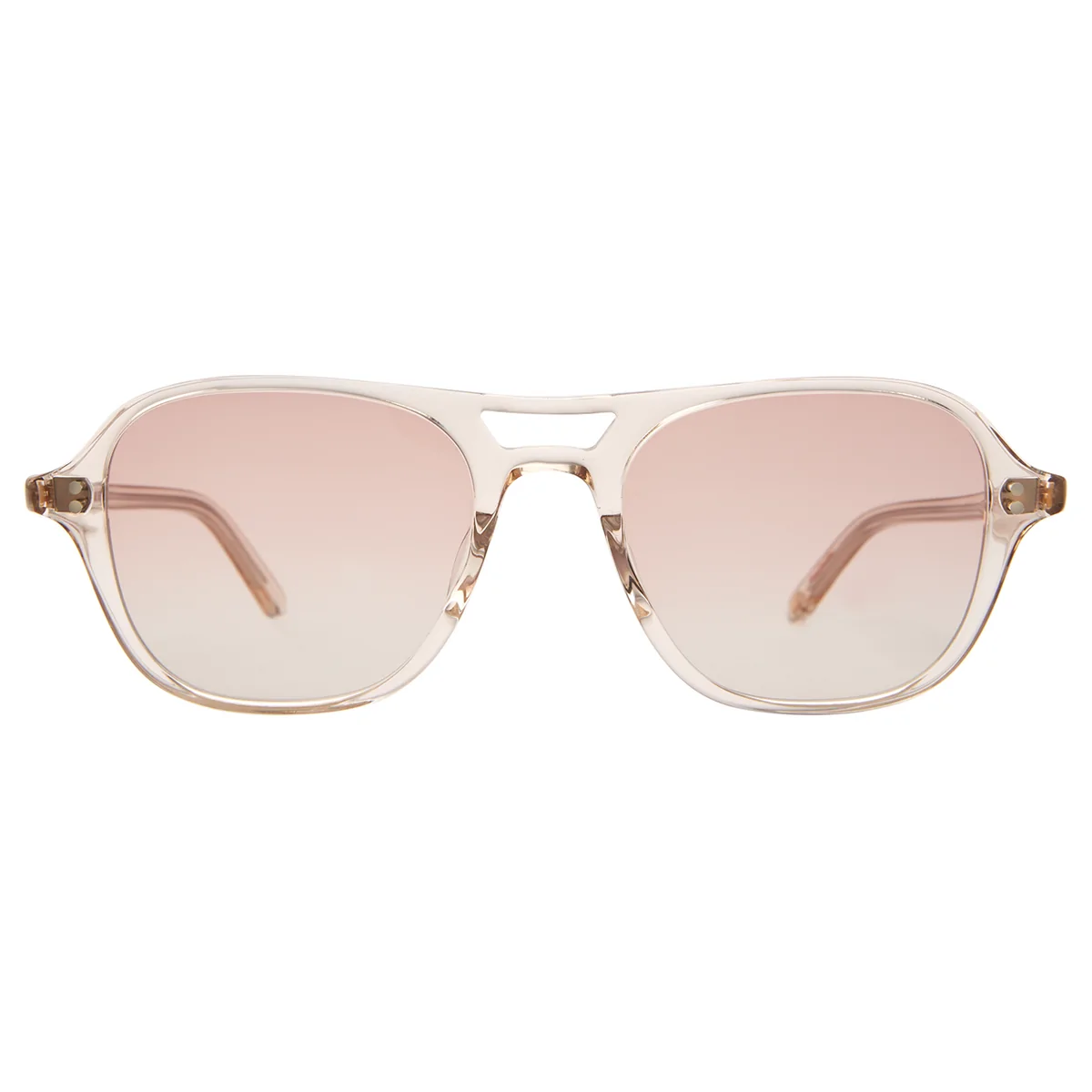 Garrett Leight - &quot;DOC&quot; Sunglasses with Shell Crystal Frames and Semi-Flat Sunrise Gradient Lenses