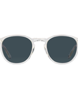 Garrett Leight - "HAMPTON" Sunglasses with "Pure Glass" Colored Frames and Semi-Flat Blue Smoke Lenses