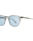 Garrett Leight - "HAMPTON" Sunglasses in Bio Smoke Frames and Bio Sky Lenses