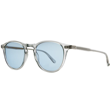 Garrett Leight - "HAMPTON" Sunglasses in Bio Smoke Frames and Bio Sky Lenses