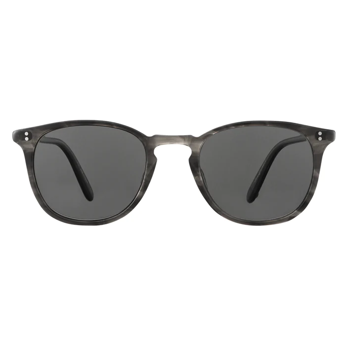 Garrett Leight - "KINNEY" Sunglasses in G.I. Tortoise Frames and Grey Polarized Lenses