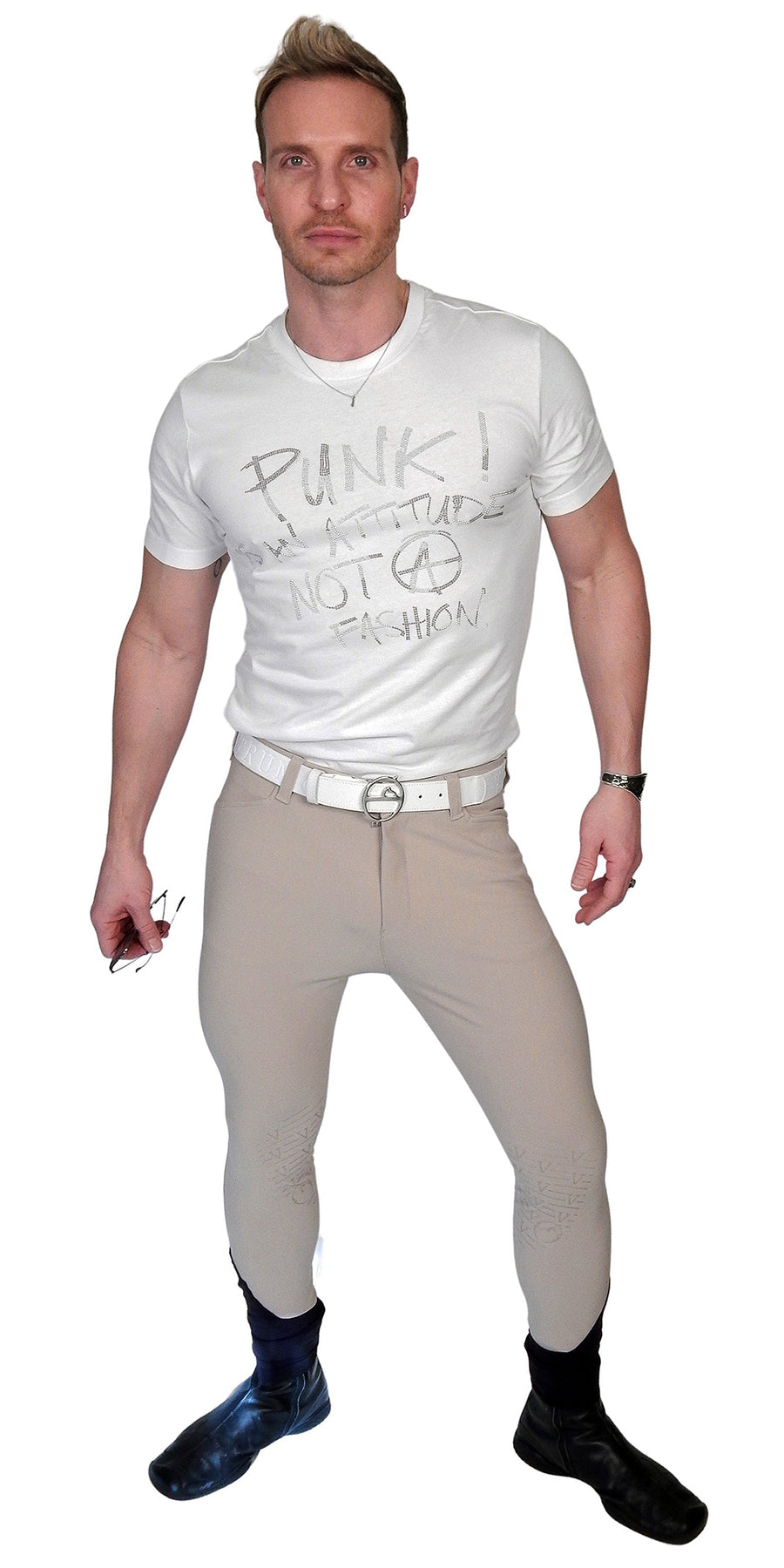VESTRUM - "POZZALO" Belt in White