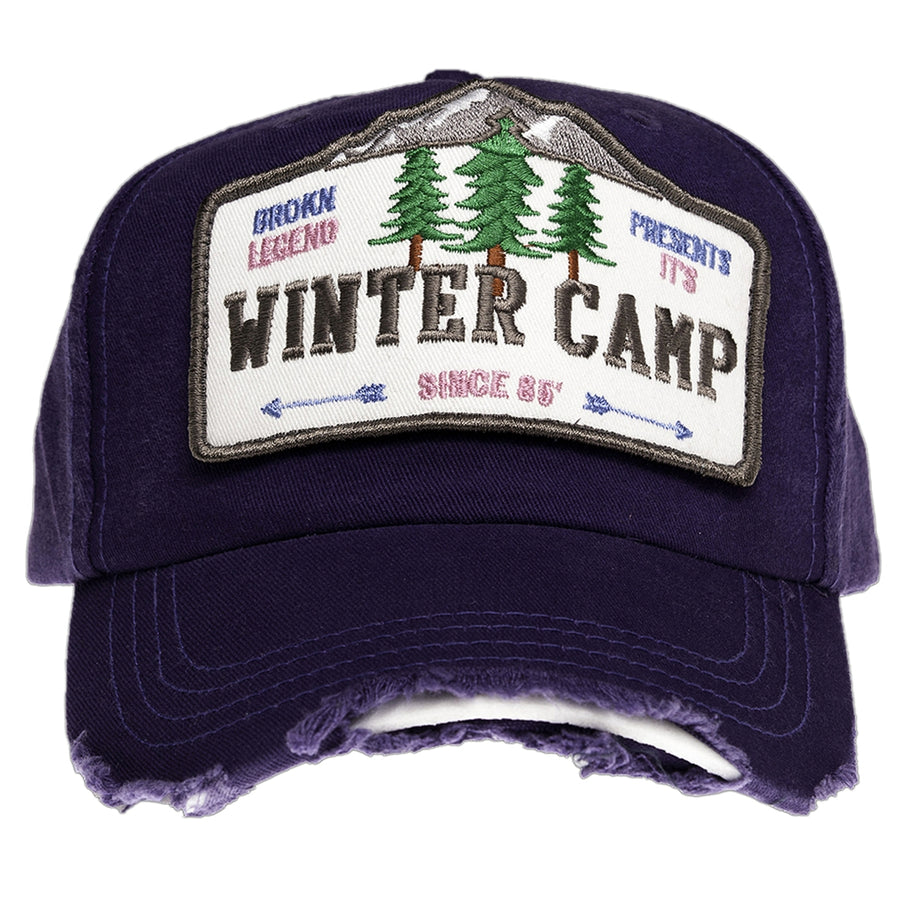BROKN LEGEND - "WINTER CAMP" Hat in Dark Purple