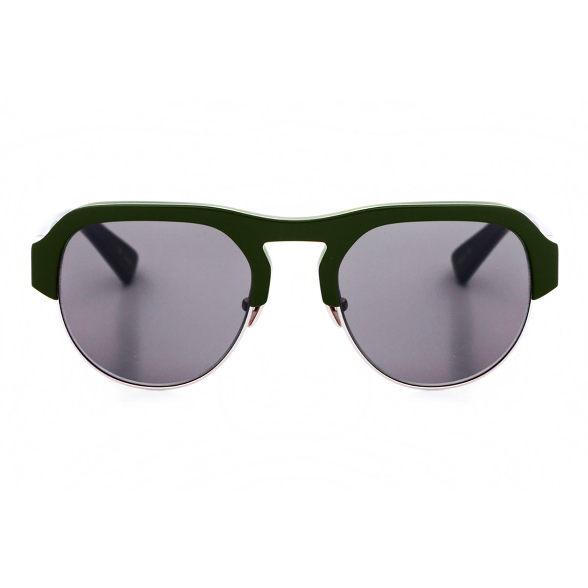 HADID - &quot;NOMAD&quot; Sunglasses in Olive and Silver