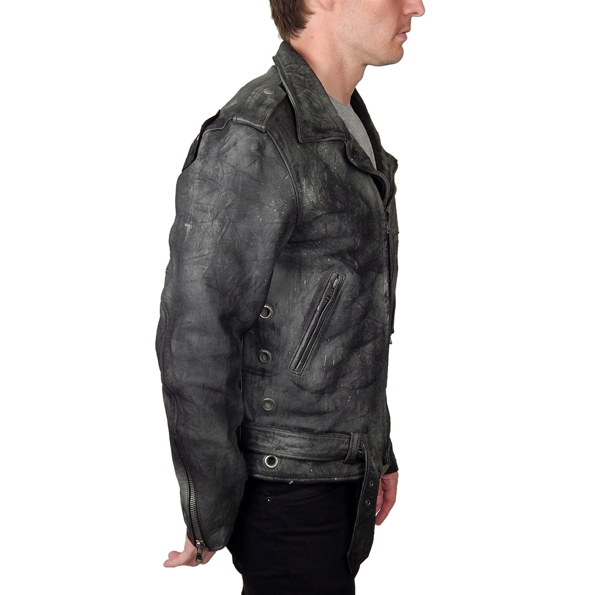 JUNKER DESIGNS - &quot;THE CARNIVORE&quot; Exclusive Leather Biker Jacket