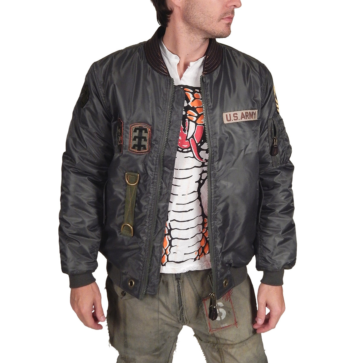 JUNKER DESIGNS - &quot;ARMY FLIGHT JACKET&quot; Exclusive