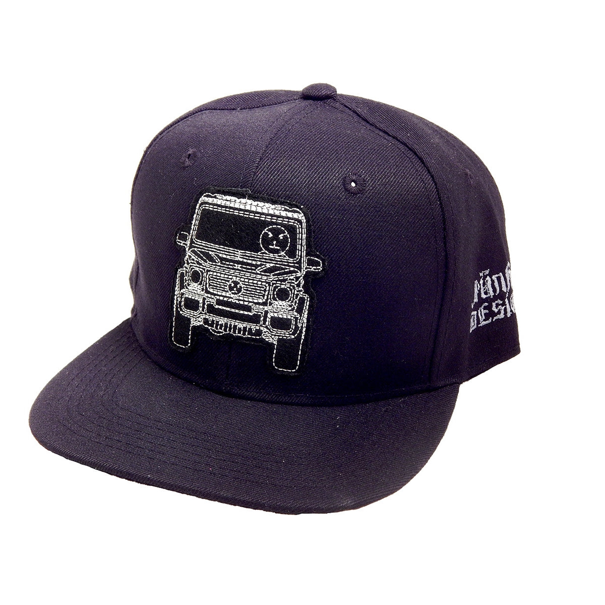 JUNKER Designs - &quot;SNOWMAN in G WAGON&quot; Flat Billed Hat