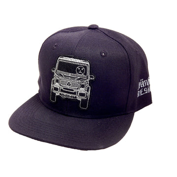 JUNKER Designs - "SNOWMAN in G WAGON" Flat Billed Hat