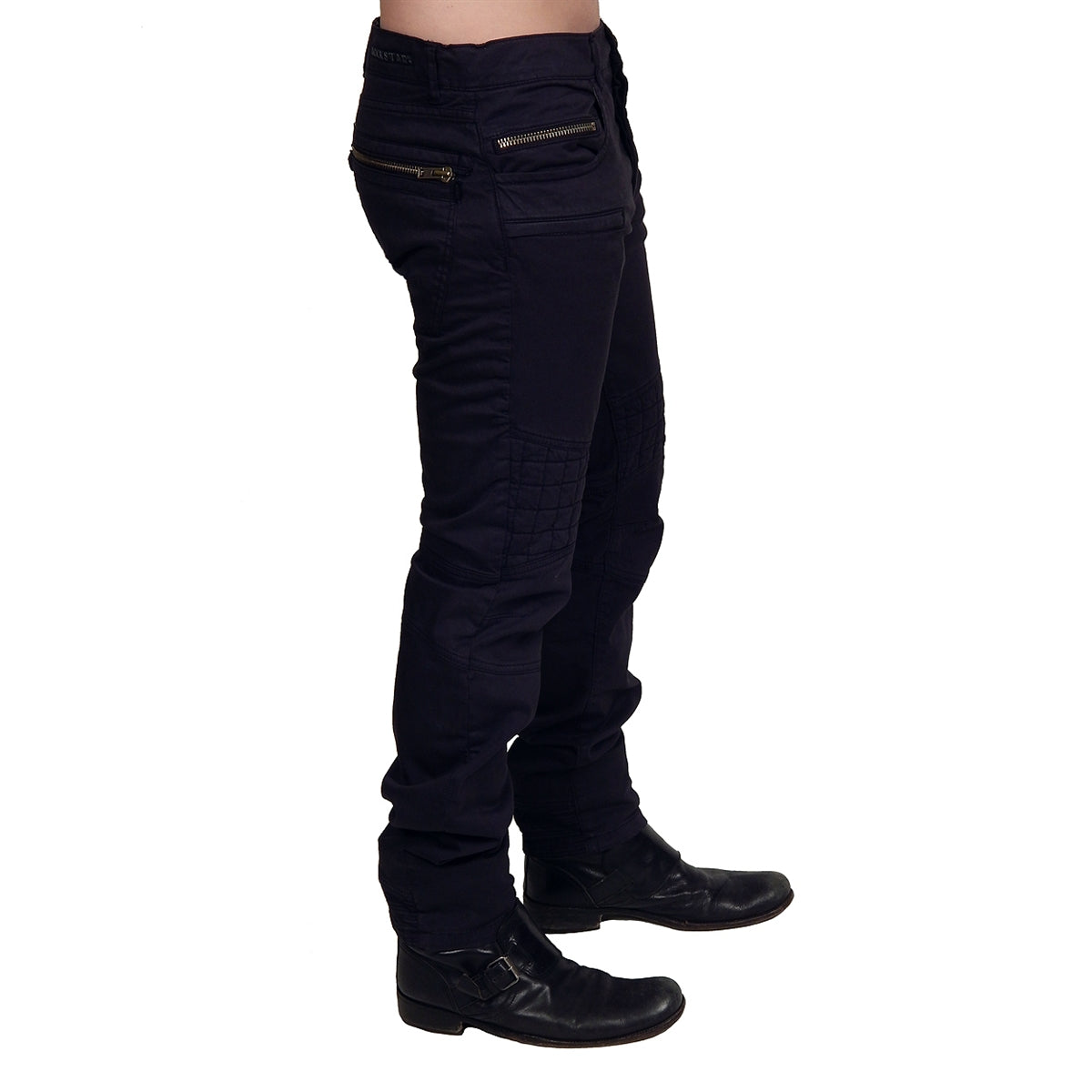 Men&#39;s ROCKSTAR Sushi - &quot;BIKER&quot; Pants in Black Twill