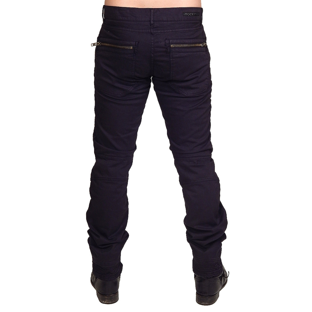 Men&#39;s ROCKSTAR Sushi - &quot;BIKER&quot; Pants in Black Twill