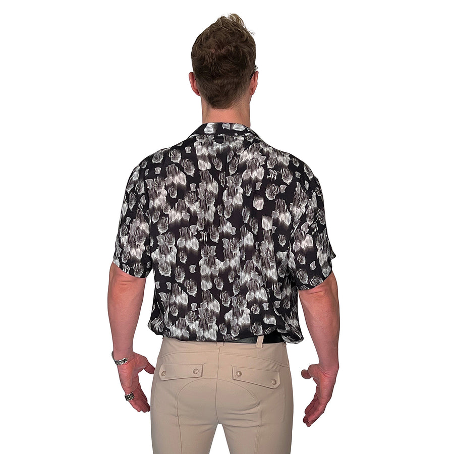 Men's John Richmond - "ROSES & RICHMOND" Short Sleeved Shirt
