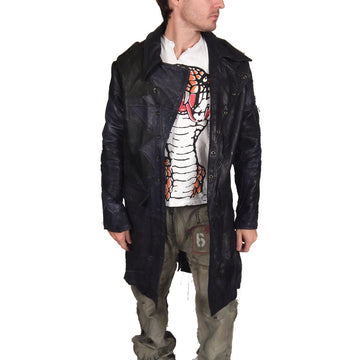 Men's JUNKER DESIGNS - "SCORPIO" Custom Lambskin 3/4 Trench Jacket