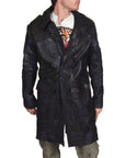 Men's JUNKER DESIGNS - "SCORPIO" Custom Lambskin 3/4 Trench Jacket