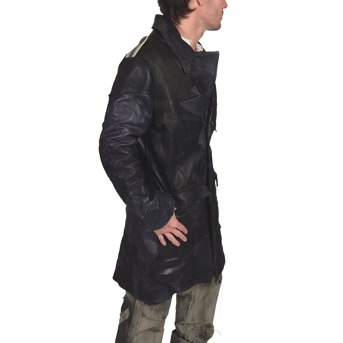 Men&#39;s JUNKER DESIGNS - &quot;SCORPIO&quot; Custom Lambskin 3/4 Trench Jacket