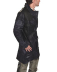 Men's JUNKER DESIGNS - "SCORPIO" Custom Lambskin 3/4 Trench Jacket