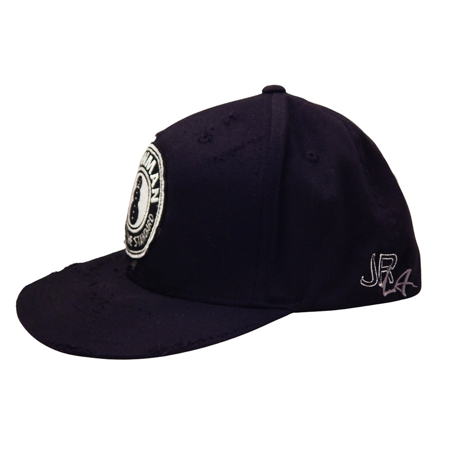 J. Ransom Collection - "SNOW PURITY" Flat Billed Hat in Black