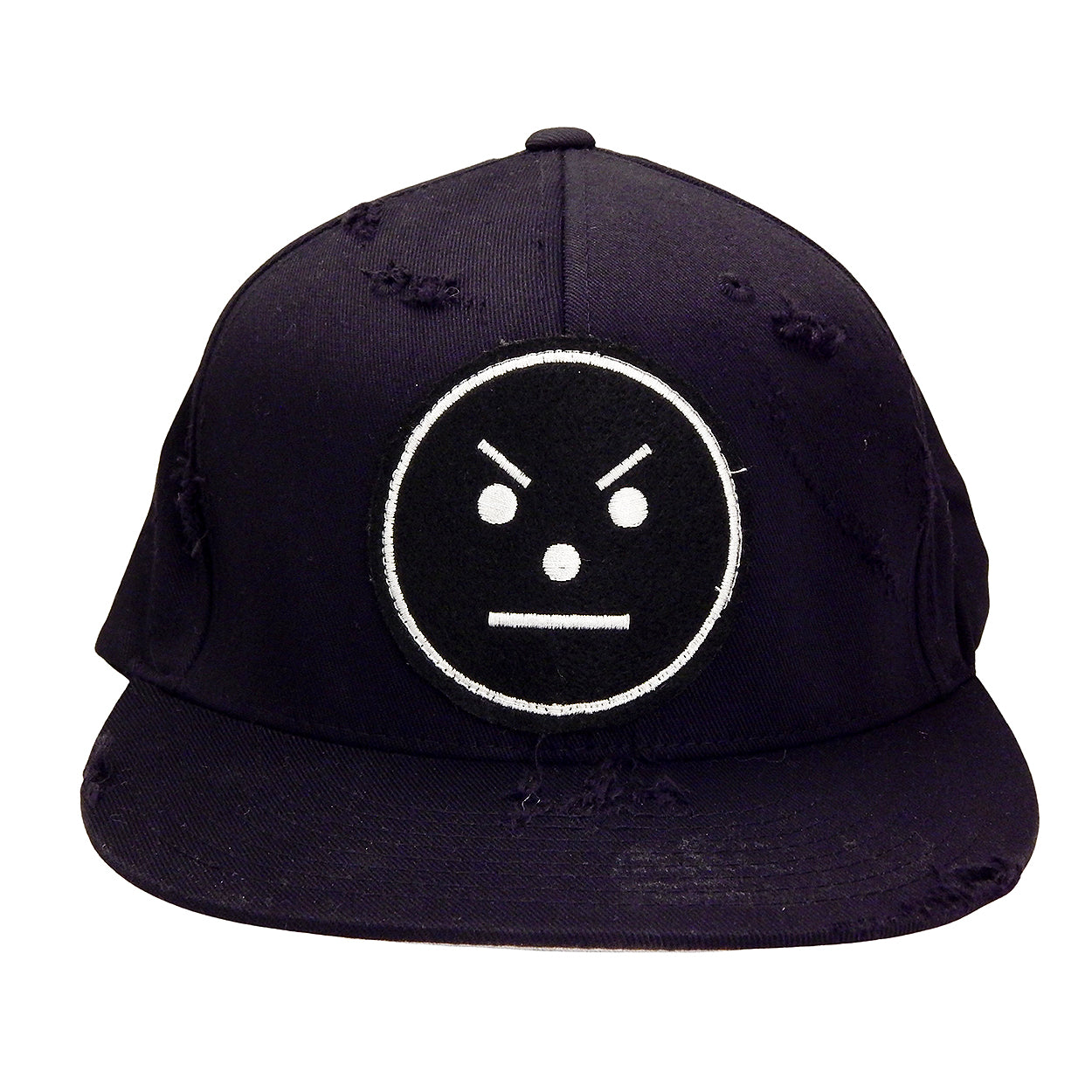 J. Ransom Collection - &quot;SERIOUS SNOWMAN&quot; Flat Billed Hat in Black on Black