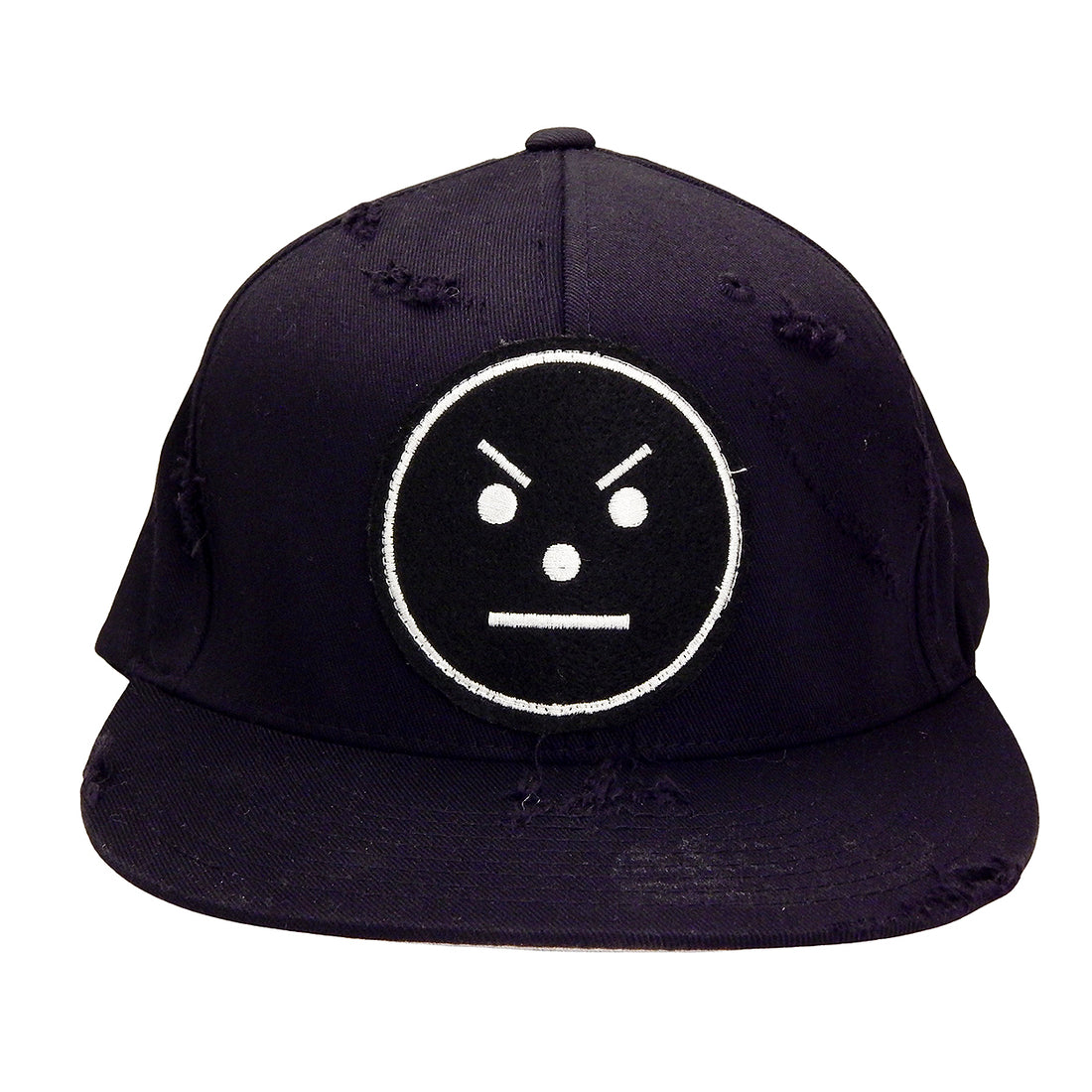 J. Ransom Collection - "SERIOUS SNOWMAN" Flat Billed Hat in Black on Black