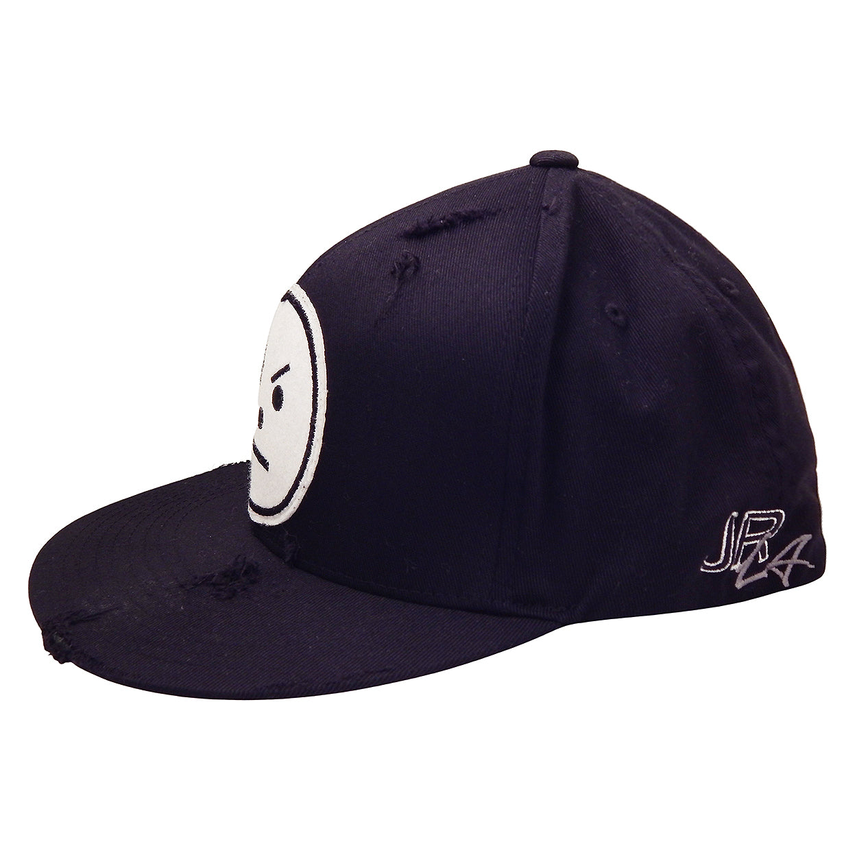 J. Ransom Collection - &quot;SERIOUS SNOWMAN&quot; Flat Billed Hat in White on Black