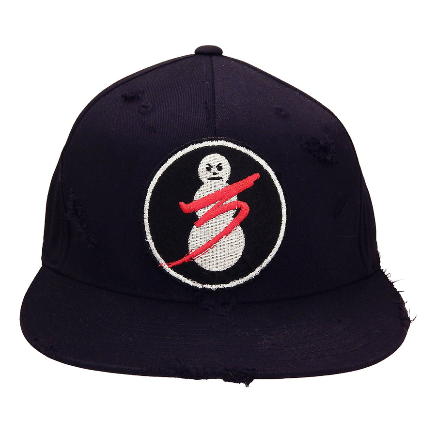 J. Ransom Collection - "CROSSED OUT" Flat Billed Hat in BLACK