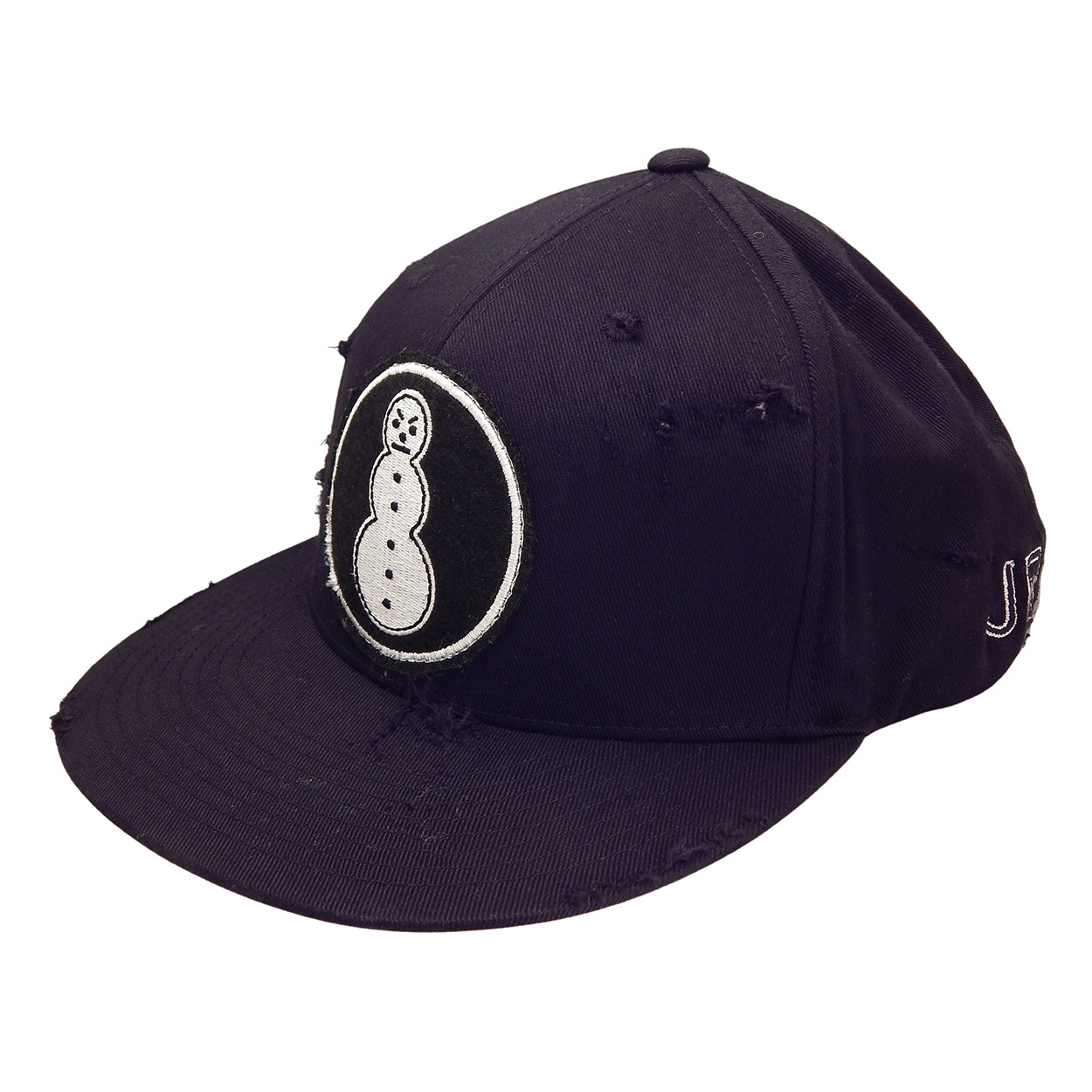 J. Ransom Collection - &quot;FROSTY&quot; Flat Billed Hat in BLACK