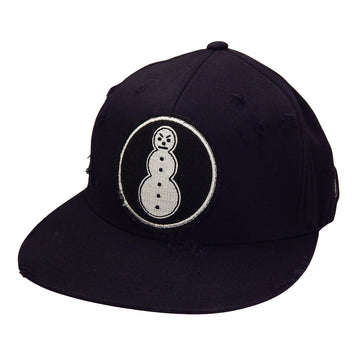J. Ransom Collection - "FROSTY" Flat Billed Hat in BLACK