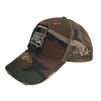 J. RANSOM Collection - "BLACK G-WAGON" on Green Camouflage Trucker Hat